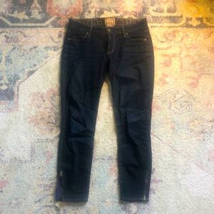 Rich & Skinny Ankle Zip Crop Jeans Sz 25